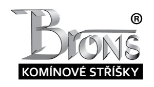 Komínové stříšky BRONS